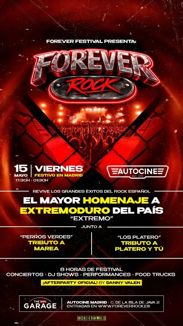 Cartel oficial Forever Rock Festival Madrid 2026
